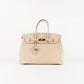 Bolso de Mano Hermès Birkin 35 de Piel Chamonix Beige