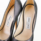 Tacones Jimmy Choo en Tela Negra Metálica