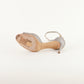 Tacones Jimmy Choo en Piel Plateada con Efecto Glitter