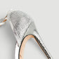 Sandalias de tacón Jimmy Choo en piel plateada