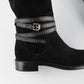 Botas Largas Louis Vuitton en Gamuza Negra