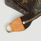 Mini bolso pochette Louis Vuitton en lona monogram café