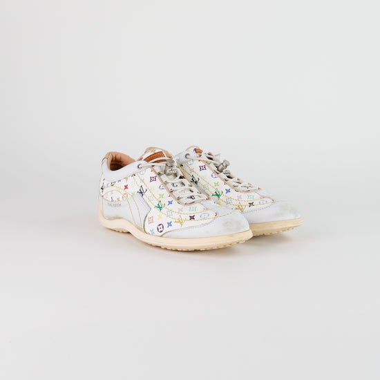 Tenis Louis Vuitton x Takashi Murakami en Piel y Lona Monogram