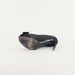 Tacones Louis Vuitton en Satín Negro con Cristales