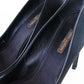 Tacones Louis Vuitton en Satín Negro con Cristales