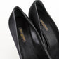 Tacones Louis Vuitton en Satín Negro con Cristales