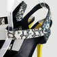 Sandalias de plataforma marca Fendi en piel animal print