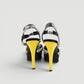 Sandalias de plataforma marca Fendi en piel animal print