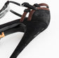 Sandalias de Tacón Prada en Gamuza Negra y Café