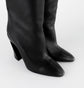 Botas Largas Salvatore Ferragamo de Piel Negra con Parches en Gamuza