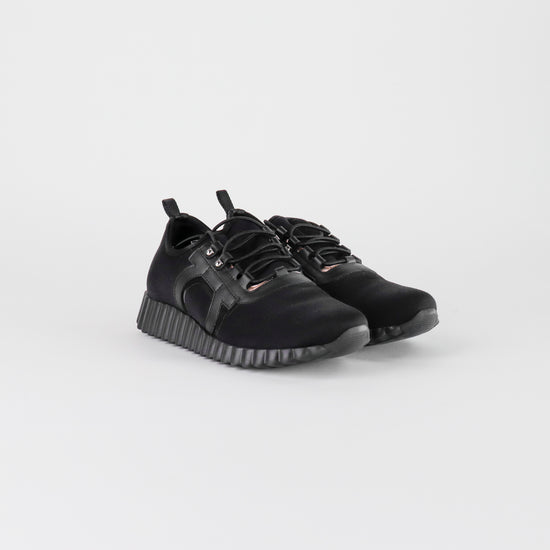 Tenis Salvatore Ferragamo Rebekka de Nylon Negro