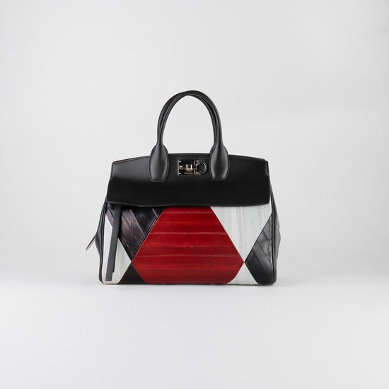 Bolso de Mano Salvatore Ferragamo Studio Bag en Piel Negra