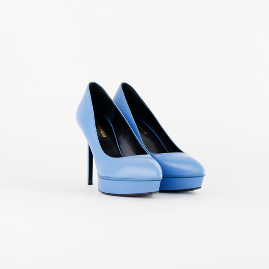 Tacones Yves Saint Laurent Janis en Piel Azul