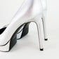 Tacones Yves Saint Laurent D’Orsay Half en Piel Plata Metalizada