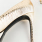 Tacones Yves Saint Laurent Janis Piel Dorada Metalizada