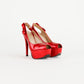 Tacones Stuart Weitzman de Charol Color Cereza