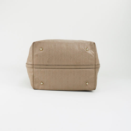 Bolsa Tote Carolina Herrera Matryoshka en Piel Nude