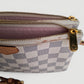 Louis Vuitton Pochette Double Zip en lona Damier Azur