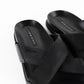 Sandalias para Caballero Prada de Goma en Piel Negra