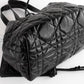 Bolso Tote Dior Toujours de Piel Negra Craquelada