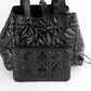 Bolso Tote Dior Toujours de Piel Negra Craquelada