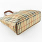 Bolso Tote Burberry Vintage Check de Lona Beige con Asas