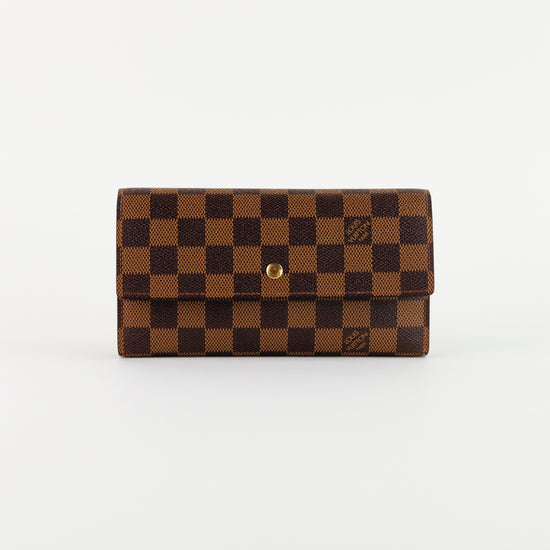 Cartera Louis Vuitton Sarah en lona Damier Ebene