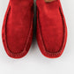 Mocasines Dolce & Gabbana en gamuza color rojo.