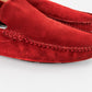 Mocasines Dolce & Gabbana en gamuza color rojo.