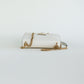 Bolso Crossbody Prada Lux Off en piel Saffiano Beige