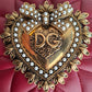 Bolso Dolce Gabbana Devotion Heart en piel roja