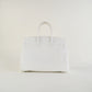 Bolso de Mano Hermès Birkin 35 Club Clémence Edición Limitada en Blanco y Gris Perla