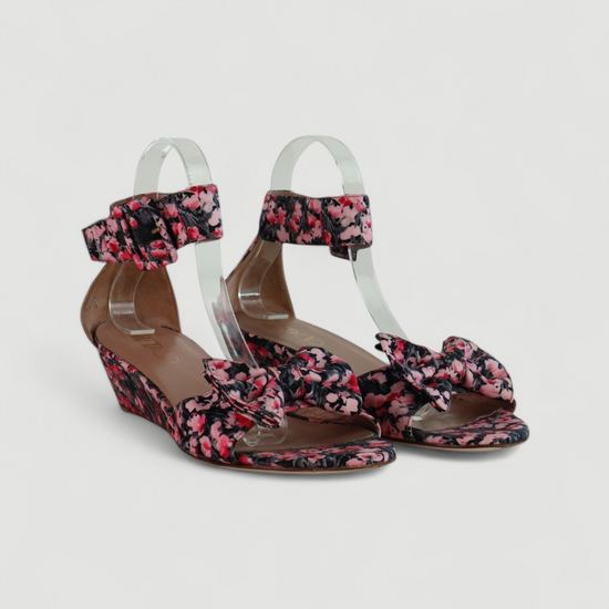 Sandalias Red Valentino en lona floral multicolor