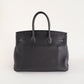 Bolso de Mano Hermès Birkin Noir 35 en Piel Negra