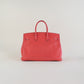 Bolso de Mano Hermès Birkin 35 en Piel Coral