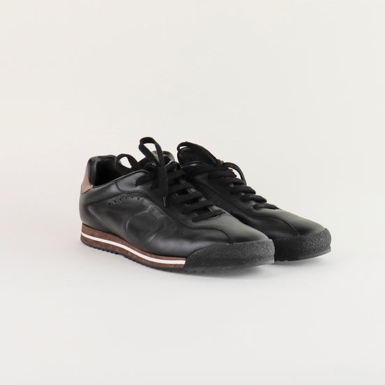 Tenis Salvatore Ferragamo en Piel Negra