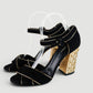 Sandalias de tacón Dolce & Gabbana en gamuza negra