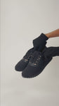 Tenis Salvatore Ferragamo Rebekka de Nylon Negro