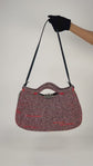 Bolso Balenciaga ZigZagger Tweed Toggle con Strap de Piel Negra