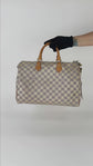 Bolso de Mano Louis Vuitton Speedy 35 en Lona Damier Azur