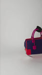 Bolso de Mano Loewe Amazona en Piel Morada con Detalles Rosas