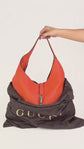 Bolso de Hombro Gucci Jackie Soft en Piel Naranja con Pochette