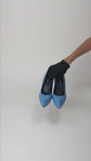 Tacones Yves Saint Laurent Janis en Piel Azul