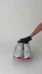 Tenis Christian Louboutin Loubishark en Piel Plata Tornasol