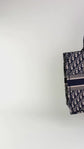 Bolso Tote Christian Dior Book en jacquard Oblique Negro y Beige