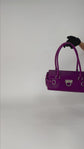 Bolso de Hombro Salvatore Ferragamo Gancini en Piel Morada