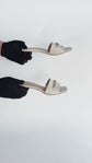 Sandalias de Tacón Michael Kors Rebecca en Piel Blanca