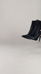 Botines Giuseppe Zanotti en Piel Negra con Herrajes