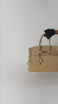 Bolso de Mano Hermès Birkin 35 en Piel de Cordero Beige