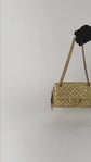Bolso Crossbody Chanel Classic Double Flap en Lamé Dorado
